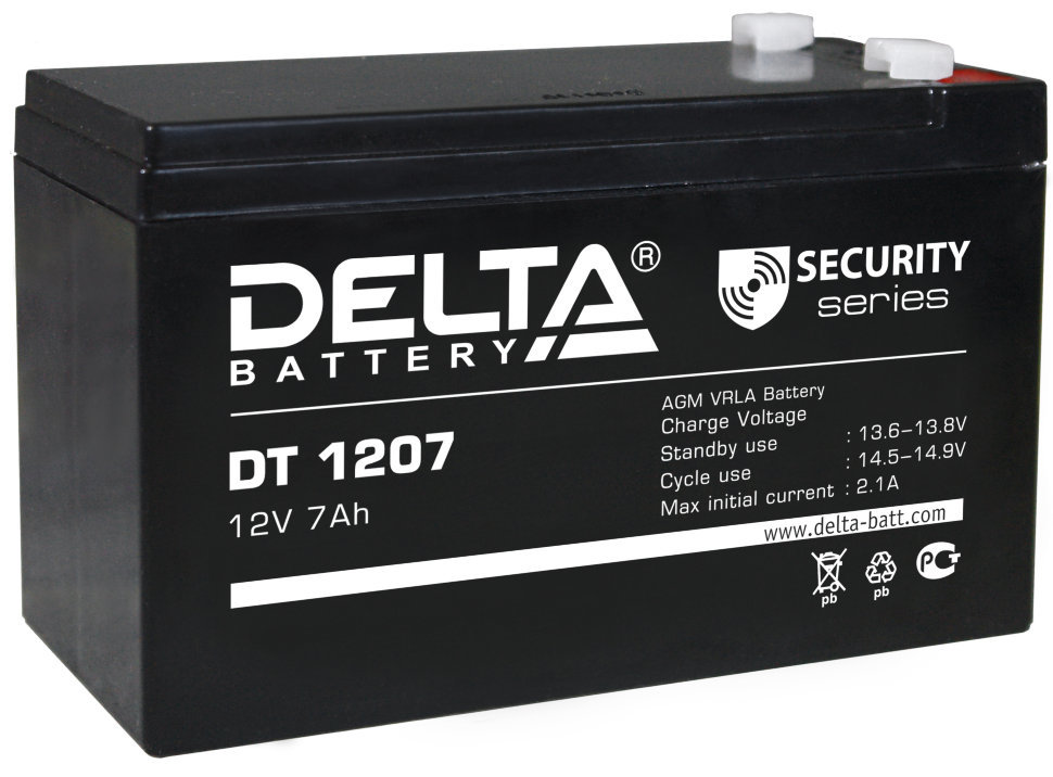Аккумулятор delta dtm 1207